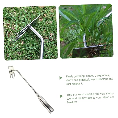 Toyvian Herramientas De Deshierbe Portátiles Kit De Desmalezador De Jardín Manual Herramienta De Eliminación Desmalezador Resistente Para Deshierbe Jardines Pequeños De Acero - imagen 8