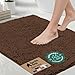 Gorilla Grip Original Luxury Chenille Bathroom Rug Mat, 30x20, Extra Soft and Absorbent Shaggy Rugs, Machine Wash Dry, Perfect Plush Carpet Mats for Tub, Shower, and Bath Room, Brown