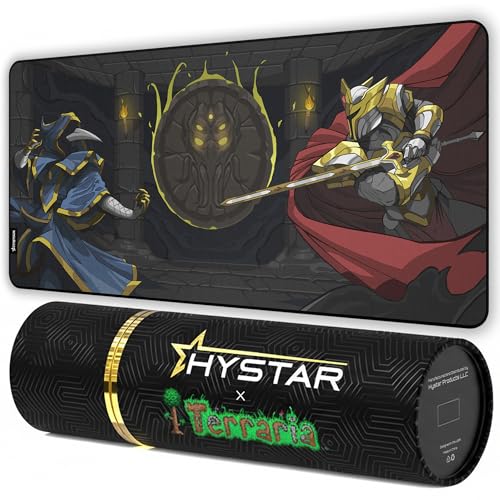 Terraria Extended Gaming Mouse Pad | Xxl 36' X 16' | 5Mm Thick, Waterproof Surface, Smooth Polyester Fabric, And Natural Rubber Base (Lunatic Cultist)