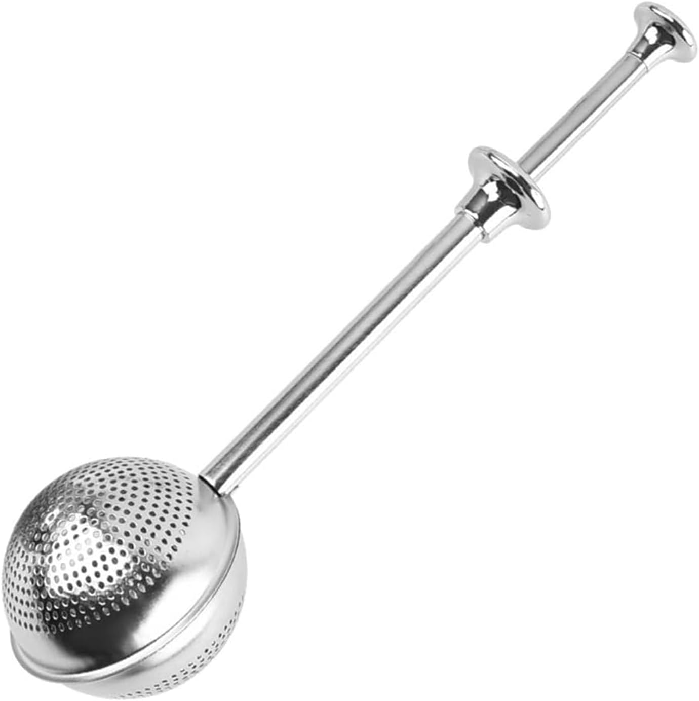 Powdered Sugar Shaker Duster Mini Sifter Flour Duster For Bread Baking With 18/8 304 Stainless Steel Spring Operated Handle For Sugar Flour And Spices