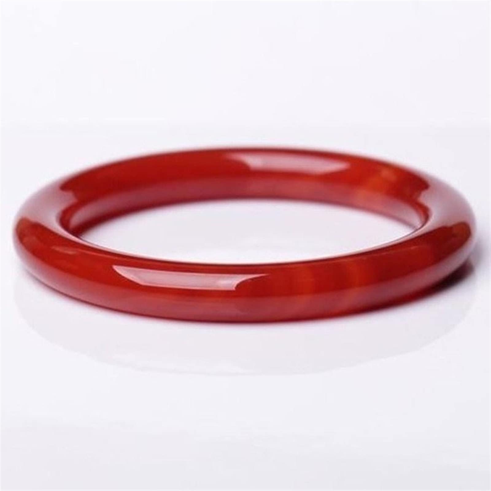 Bracelet en calcédoine véritable sculpté à la main, jonc luxe 60mm