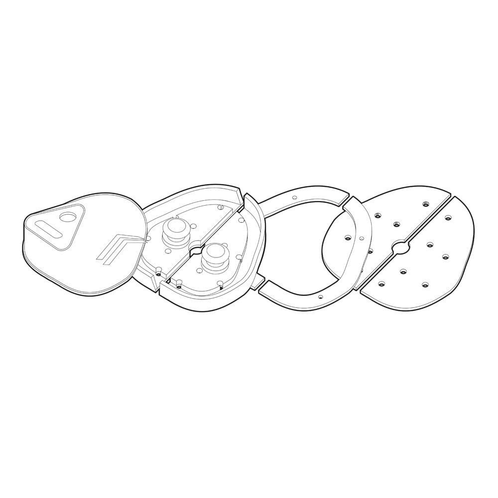 Lampa 65412 Vigilant, Kit 2 Serrature aggiuntive per Porte Veicoli Commerciali