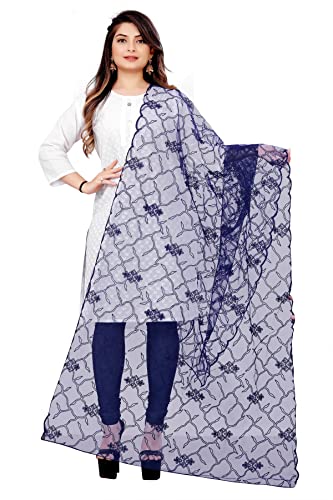 Écharpe en filet femme bleu accessoire robe de soirée et mariage occasion
