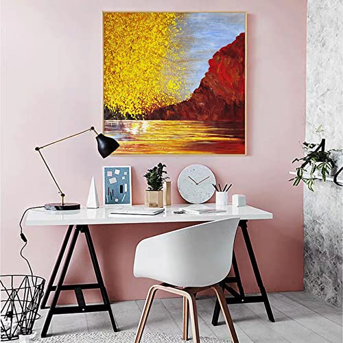 Peinture à l'huile sur toile grand format abstrait 3D texture épaisse salon