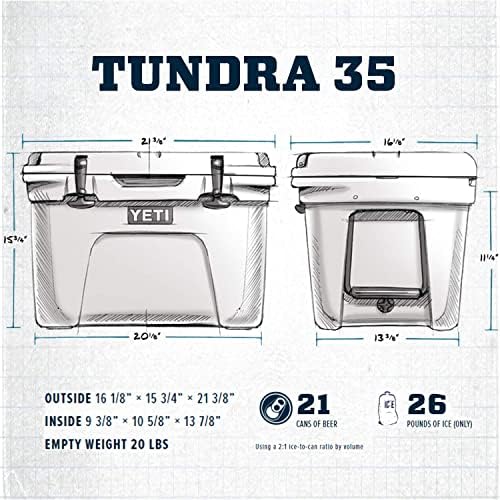 Yeti Tundra 35 Cooler, Rescue Red - 1