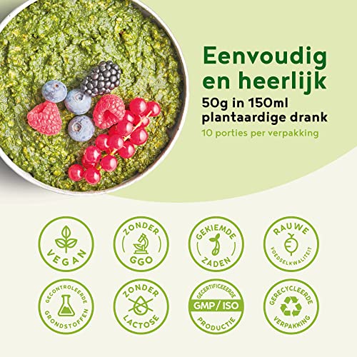 Morning Fuel - Ontbijt Smoothie Bowl - Havermout met vanille en matcha - Veganistisch, Voedingsstofrijk, Ontbijtvervanger - Afbeelding 5