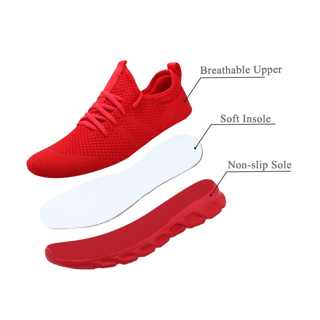 Donna Scarpe da Running Ginnastica Camminata Sportive Trekking Tennis Trail Jogging Palestra Mesh Basket Sport Outdoor Fitness Sport Platform Sneakers