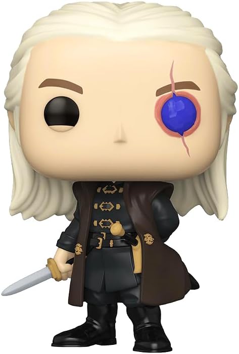Epic Collectibles Pop House of Dragon - Aemond Targaryen (Chase Variant) Glows in The Dark Vinyl Figure Included with Box Protector Compatible for Funko