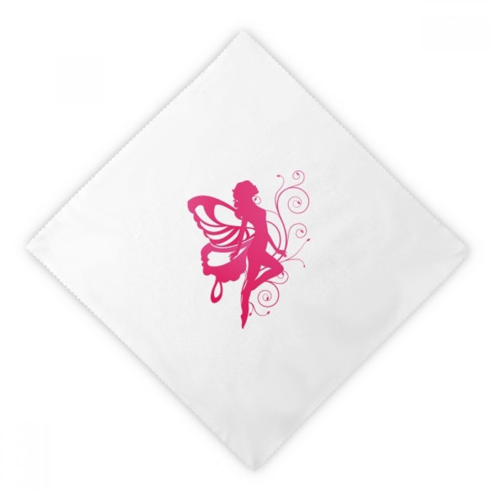 Servilletas de tela reutilizables DIYthinker de alta calidad, juego de 2 piezas con ala de ángel