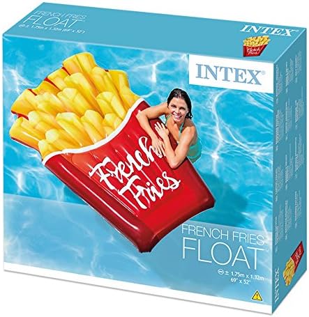 Intex French Fries Giant Inflatable Mattress Lilo 175cm x 132cm. Great for The Pool