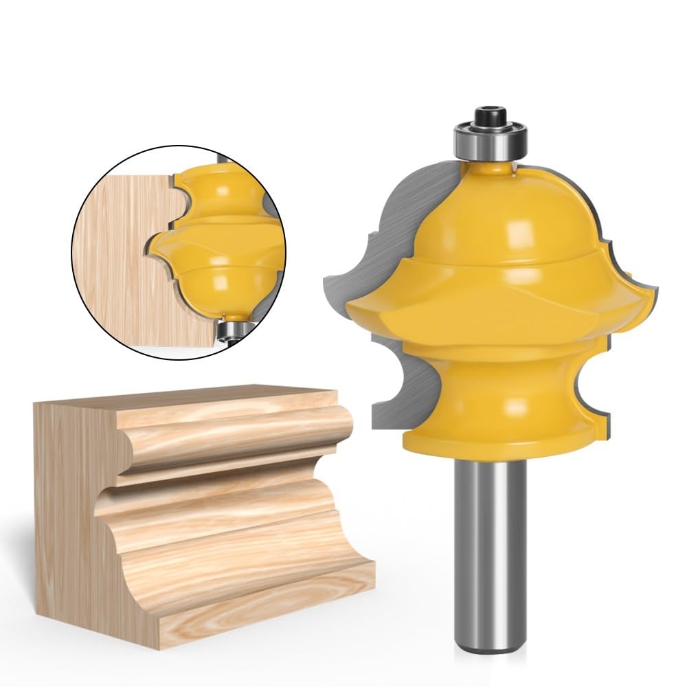 Fresa de puerta for herramientas de carpintería, vástago multiforme de 12mm y 1/2 ", 1 unidad(12.7mm shank)