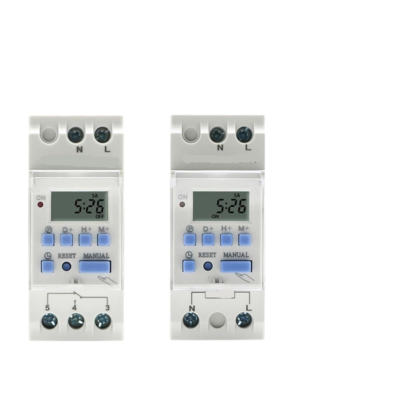 Electronic Weekly 7 Days Programmable Digital TIME Relay Timer Switch Control AC 220V 230V 12V 24V 48V 16A Rail(30A,1NO1NC 110V AC DC)