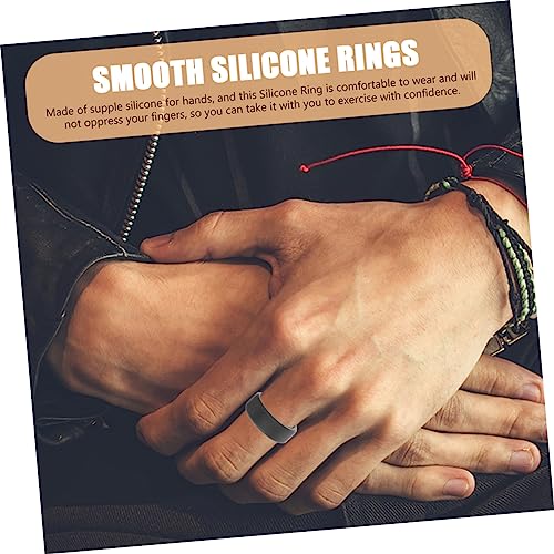 Anillos flexibles de silicona resistentes para deporte 10pcs miniatura 5