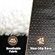 Ellie-Bo Ersatz Hundebett Cover mit Faux Wildleder und Schaffell, 100 x 66 cm, Large, Braun