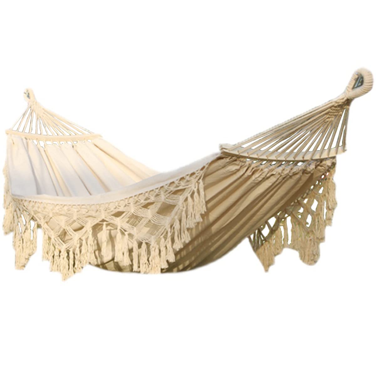 コットン製マクラメハンモック コットン製マクラメハンモック