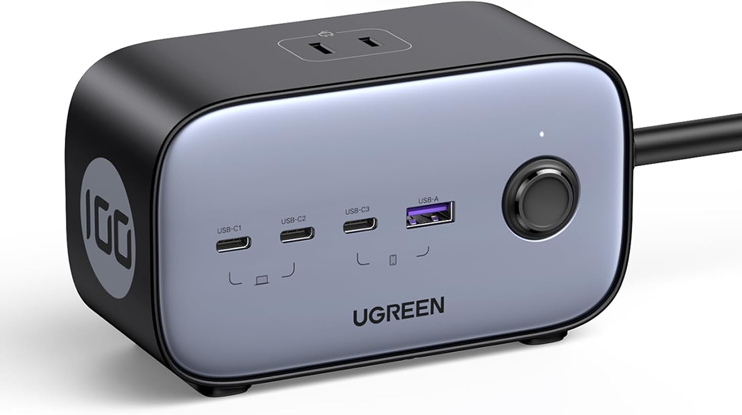 UGREEN 100W Charging Station, Nexode 7-in-1 Power Strip for Home and Office, GaN USB C Power Strip with 3 AC, 3 USB C & 1 USB A, 6ft Extension Cord, for MacBook Pro/Air, iPhone 14, Galaxy S23, iPad