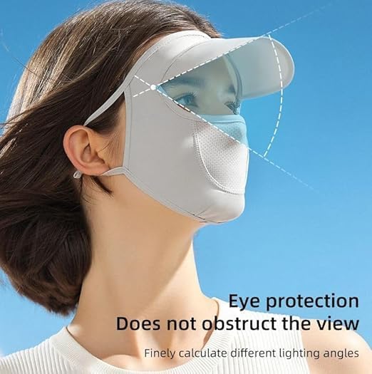 TARTAMYA Summer Women Cap for Summer Outdoor Cycling UV Sun Protection Block Hat Protection Face Cover Scarf with Cap Foldable Innovative Scarf Cum 2024. 2