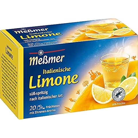 Meßmer Ländertee | Italienische Limone Tee | 20 Teebeutel | Glutenfrei | Laktosefrei | Vegan Cover