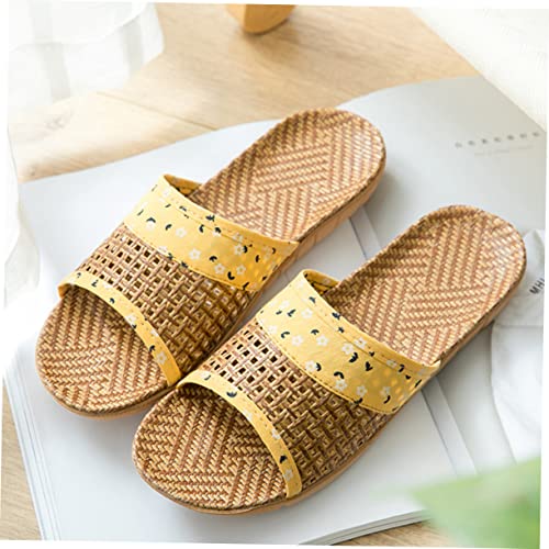 LIFKOME Women and Men's Non-Slip Thick Bottom Open-Toed Slippers Comfortable Indoor Footwear Size 25CM (8US)4