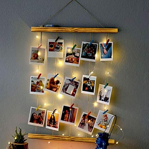 DECOLIFE Multiple Photo Frames with LED Light Cover