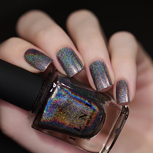 Image of ILNP Sticks And Stones - Gauntlet Grey Ultra Holographic Nail Polish