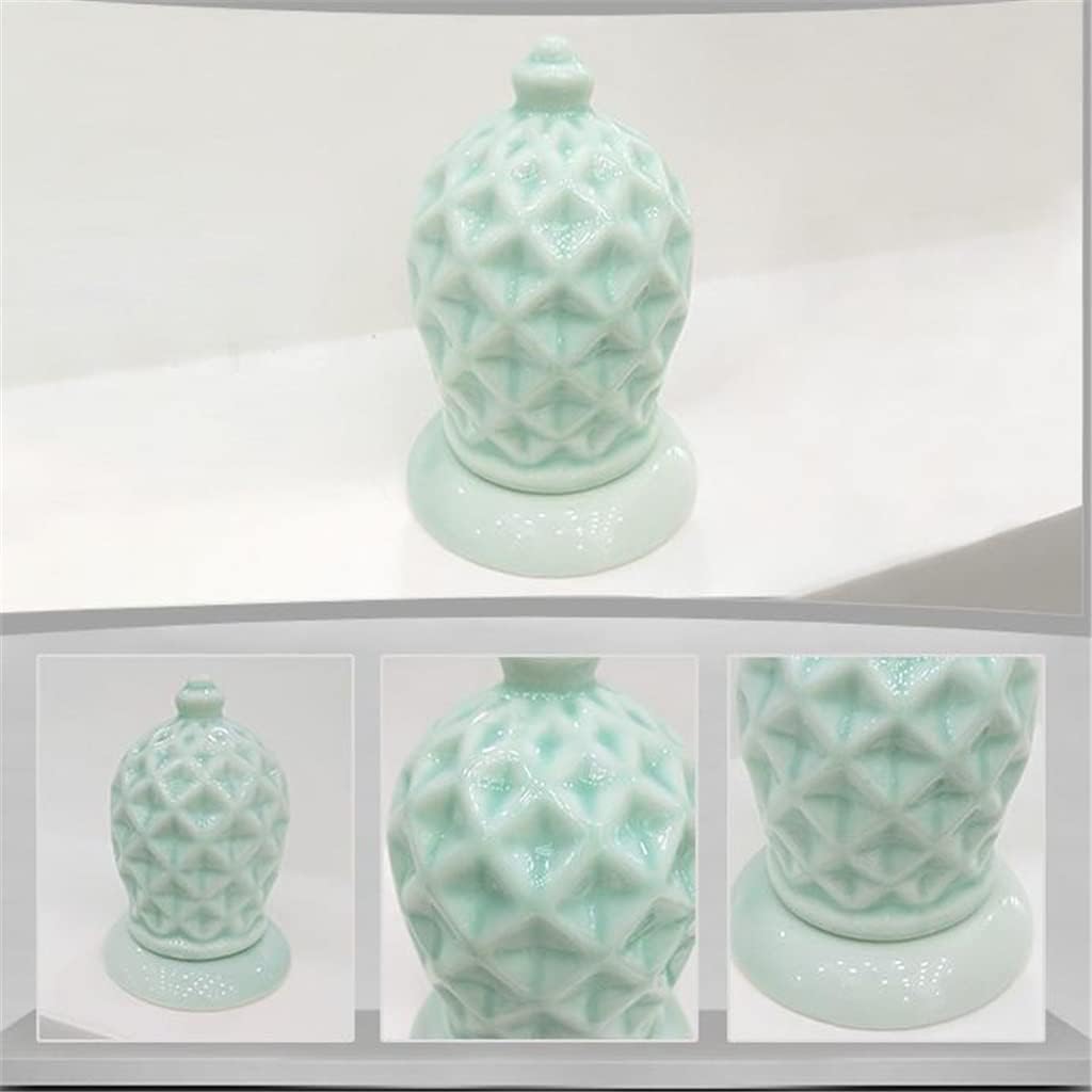 Toothpick Box Ceramic Toothpick Container Desktop Decoration Restaurant Toothpick Storage Bucket(Black)