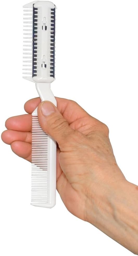 Hair Cutting Styling Razor Comb with 6 Blades - by Home-X