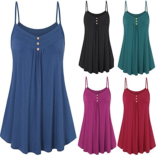 Tank Tops For Women Plus Size Vintage Boho Women Summer Sleeveless Beach Printed Short Mini Dress Black #TOP3