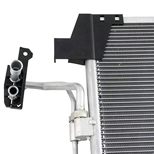 Image of TRQ A /C Condenser and Receiver Drier Assembly Compatible with 2011-2013 Infiniti M37 M56 2014-2017 Q70 3.7 5.6 2015-2017 Q70L 2018 Q70 3.7 Luxe 5.6 Luxe 2019 Q70