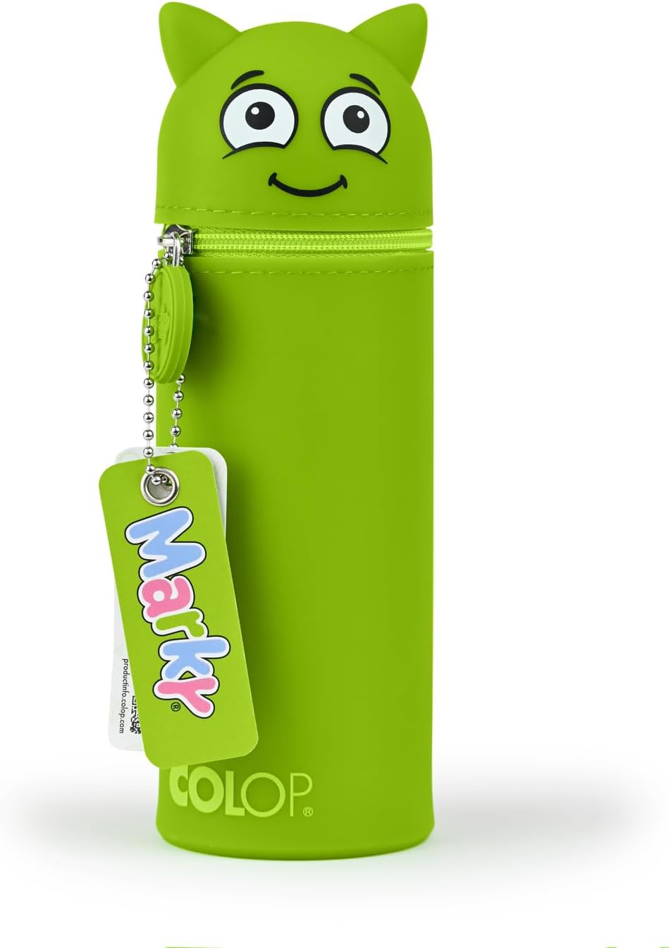 Colop Marky Pencil Case Silicone Pencil Case 6.2 cm Diameter 21.7 cm Height School Kids Garden Organiser Pen Holder Green