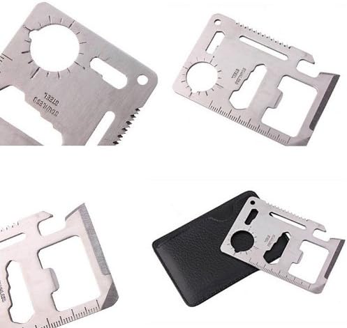 11 in 1 Stainless Steel Survival Tool Card