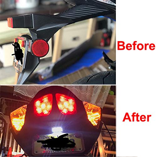 Xitomer Fender Eliminator Fit For Gsxr 600/Gsxr 750 L11 2022 2021 2020 2019 2018 2017 2016 2015 2014 2013-2011 Gsxr600 Tail Tidy, Fender Eliminator Bracket With Led License Plate Light (Black) #TOP3