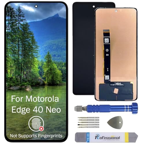 It'Go Écran Full INCELL pour Motorola Edge 40 Neo LCD Écran tactile de rechange avec outils Noir Haute qualité