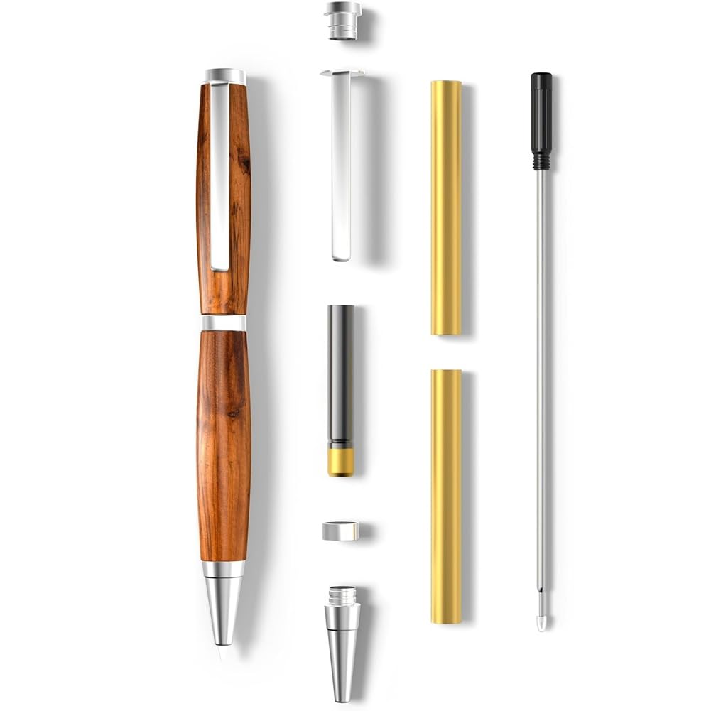 Kit de Bolígrafos para Torneado de Madera, Paquete de 10, Punta Fina de Titanio Premium, Suministros para Torneado, Juego de, Accesorios para Torno.