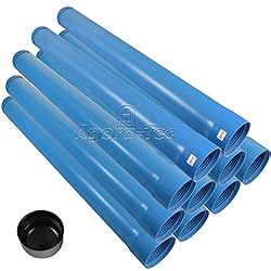Brunnenrohr-Set für einen 4 Zoll DN 100 Tiefbrunnen bestehend aus 8 Meter Vollwandrohr 4 Zoll DN 100 2 Meter Filterrohr Schlitzweite: (SW 0,5mm) und Bodenkappe Gesamtlänge: 10 m, effektive Baulänge: 100 cm, Durchmesser innen 101 mm, Durchmesser außen...