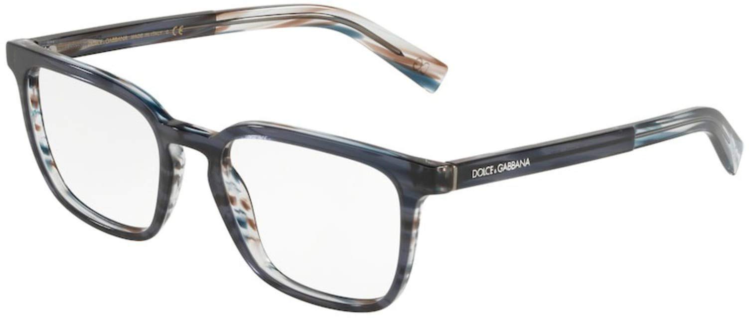 Dolce&Gabbana DG3307 Eyeglass Frames 3196-53 - Transparent Blue/Striped DG3307-3196-53