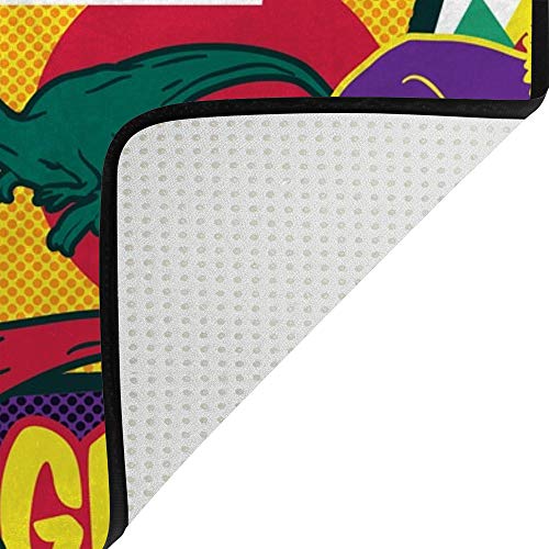 Tapis de style comique Ruchen pour protéger le sol de la chambre avec style et douceur - 5