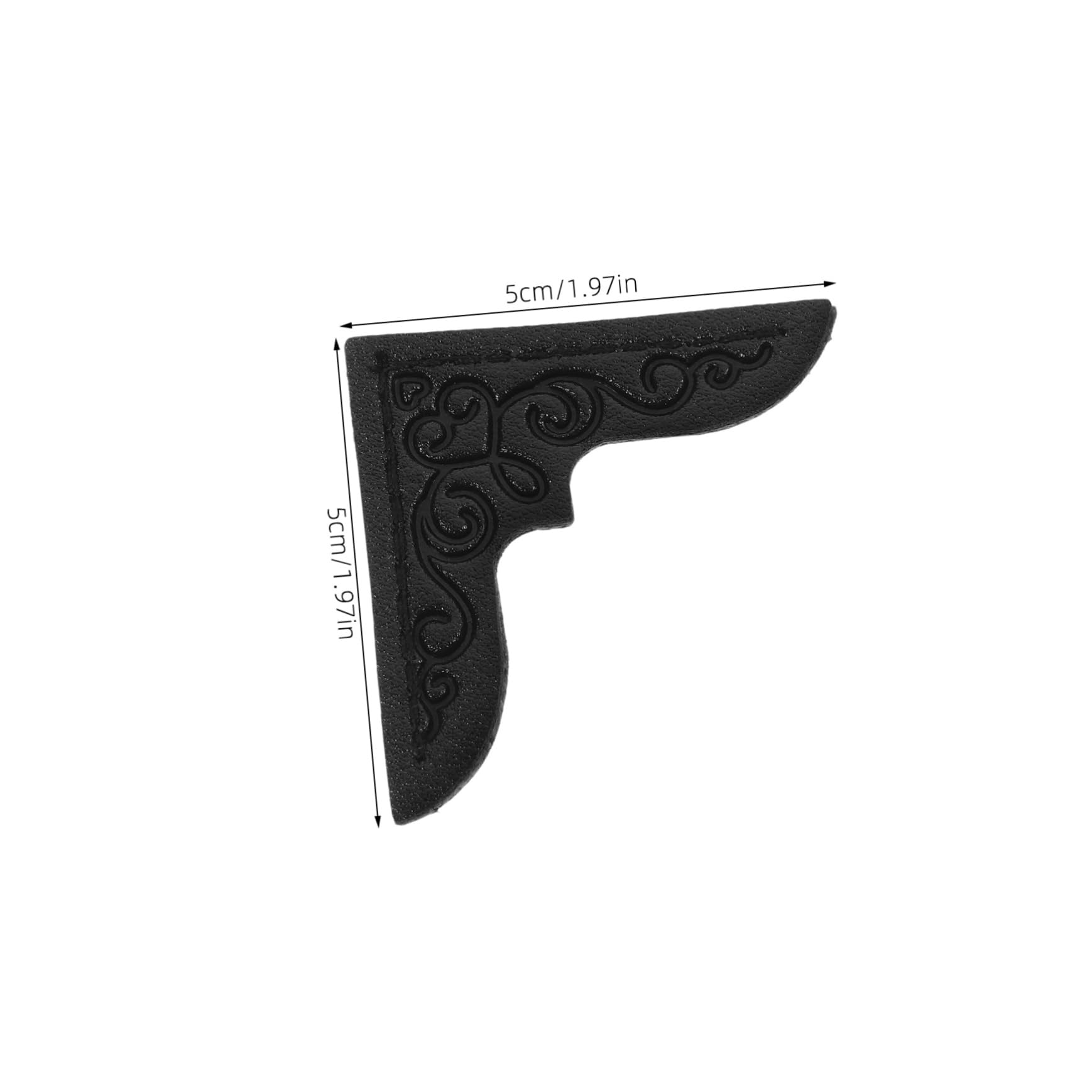 DOITOOL 4pcs Mini Book Corners Pu Album Corner Protectors Notebook Protectors Decorative Book Edge Guards Lightweight