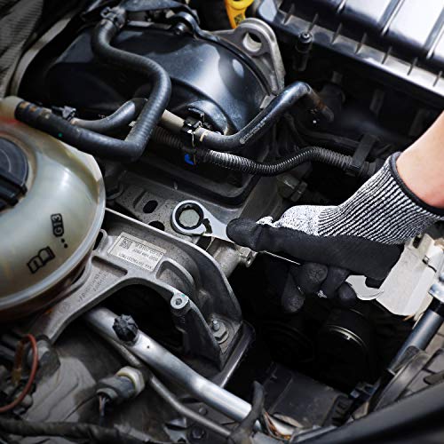 DURATECH 9-delige omkeerbare ratelsleutelset, steeksleutel set met vaste kop en roltasje, metrisch, 8-19mm, 12-punts, Cr-V staal - Afbeelding 3