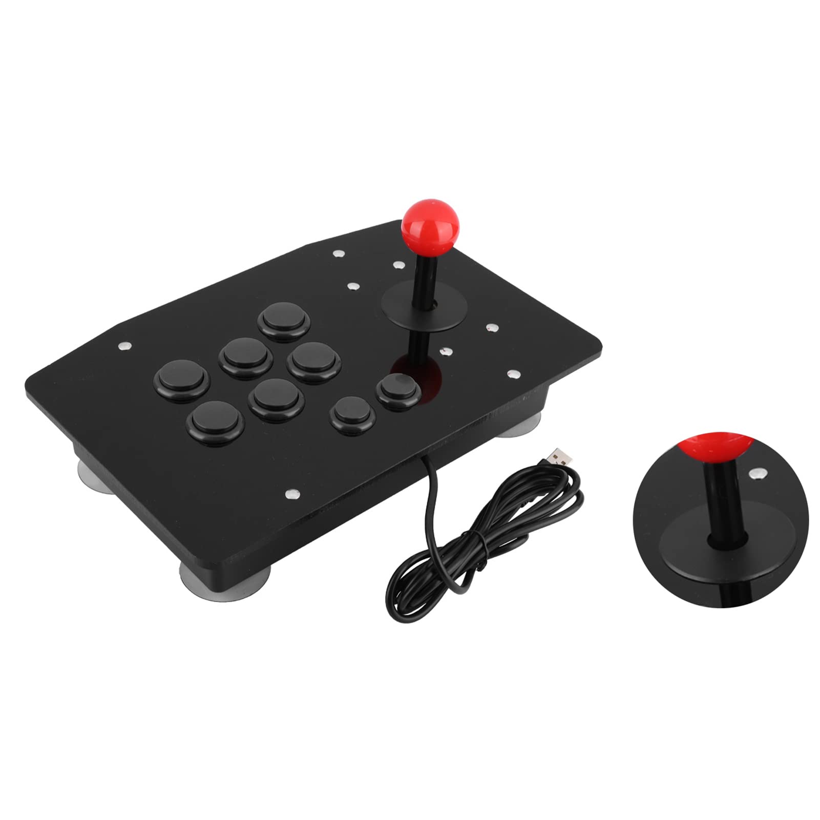 Mtlavishness Acrilic Fightstick per PC Joystick Controller per Giochi Retro Lunghezza Comoda di Circa 7 cm con Struttura Nuova e Bella Taglio Alto Materiale Acrilico e Scheda USB I