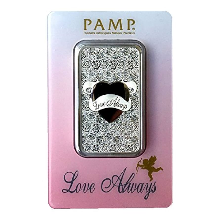 Pamp Suisse Silver Bar 31.1 g Silver Love Always Design