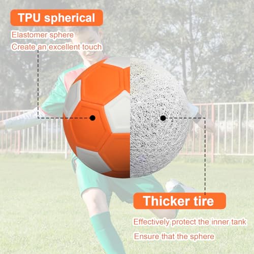 Balon Futbol con Efecto, Balon Futbol con Curvas y Efectos, Curve and Swerve Football, balón de fútbol con Curva y Giro, Regalo para Niños y Niñas, Juegos Exterior Niños - imagen 7