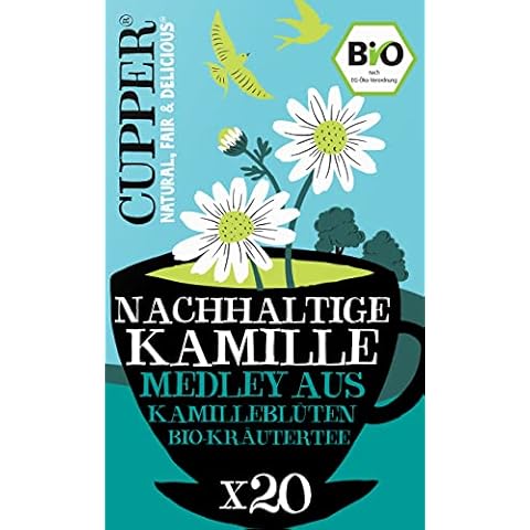 Cupper Bio-Kräutertee Nachhaltige Kamille, 20 ungebleichte Teebeutel Cover