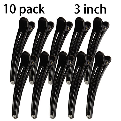 10 Pack clip barrette,Black Hair Clips,Hair clips for women, Large Professional Hairdressing Salon Hair Clips S