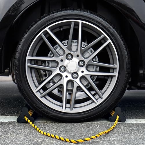 OULEME Rubber Wheel Chocks with Rope