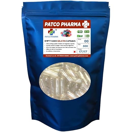 Patco Clear Capsules 500 Pack