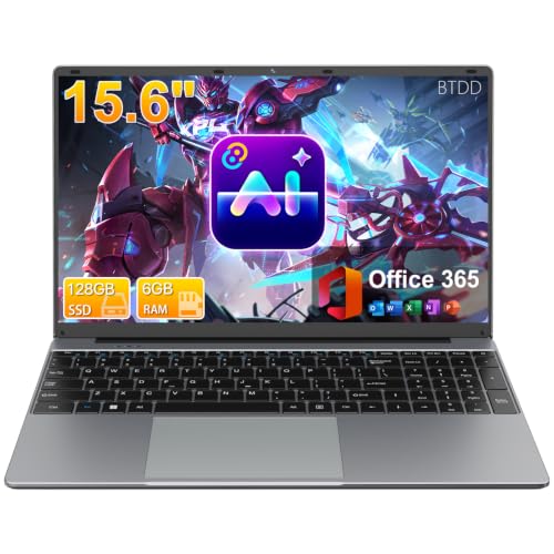 Image of 15.6 inch FHD Laptops with AI Assistant Included, Quad-Core Processor