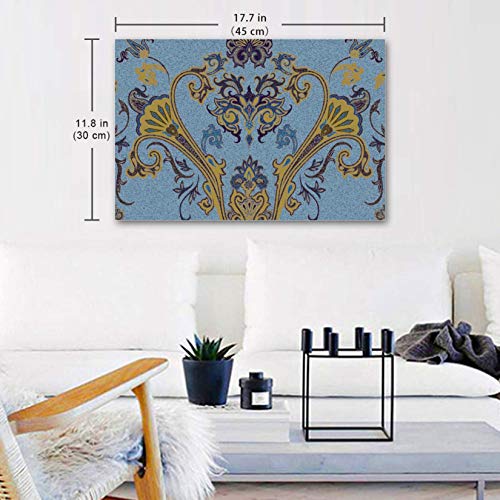 Lilibeely Home Decoration Convenient Hanging Decoration Paisley Bohemian Design Canvas Oil Paintings Wall Art Handpainted #TOP2