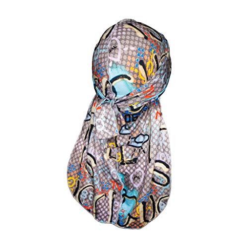 The Mane Designer Durag XL Straps for 360 Waves Custom Durags (GG Graffiti)