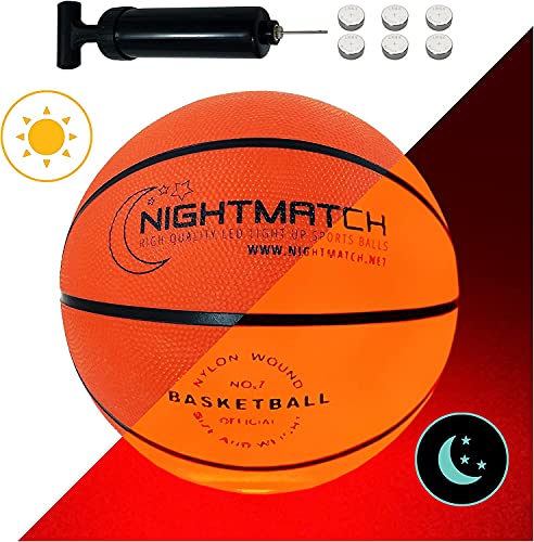NIGHTMATCH Pallone da Basket a LED (LB11-EU)